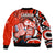 Canada Haida Bomber Jacket Classic Haida Stylized Raven in red LT9 - Wonder Print Shop