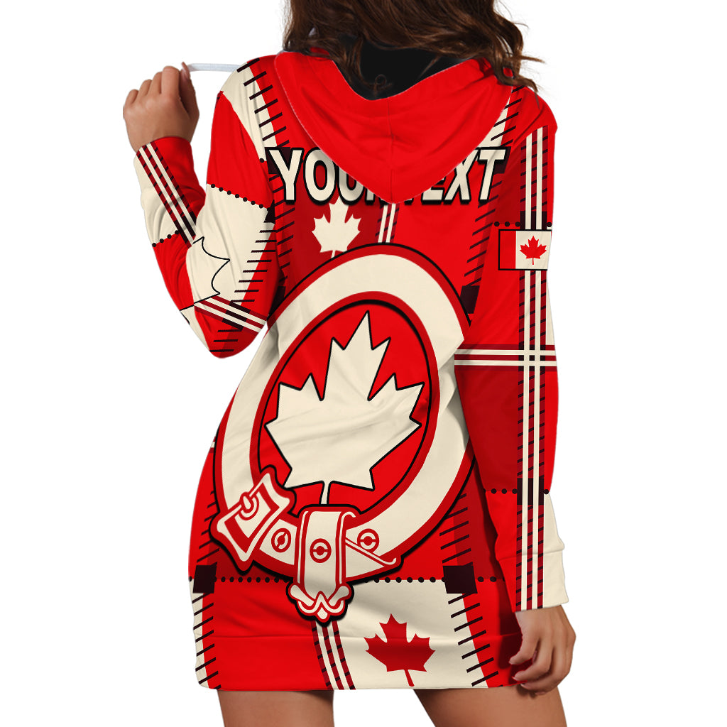(Custom Personalised) Canada Tartan Day Hoodie Dress Canada Maple Leaf Journee du Tartan - Wonder Print Shop