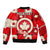 (Custom Personalised) Canada Tartan Day Sleeve Zip Bomber Jacket Canada Maple Leaf Journee du Tartan - Wonder Print Shop