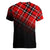 Scottish Gaelic Women V Neck T Shirt Crest Scotland Lion Tartan - Wonder Print Shop