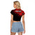 (Custom Personalised) Scottish Gaelic Raglan Cropped T Shirt Crest Scotland Lion Tartan - Wonder Print Shop
