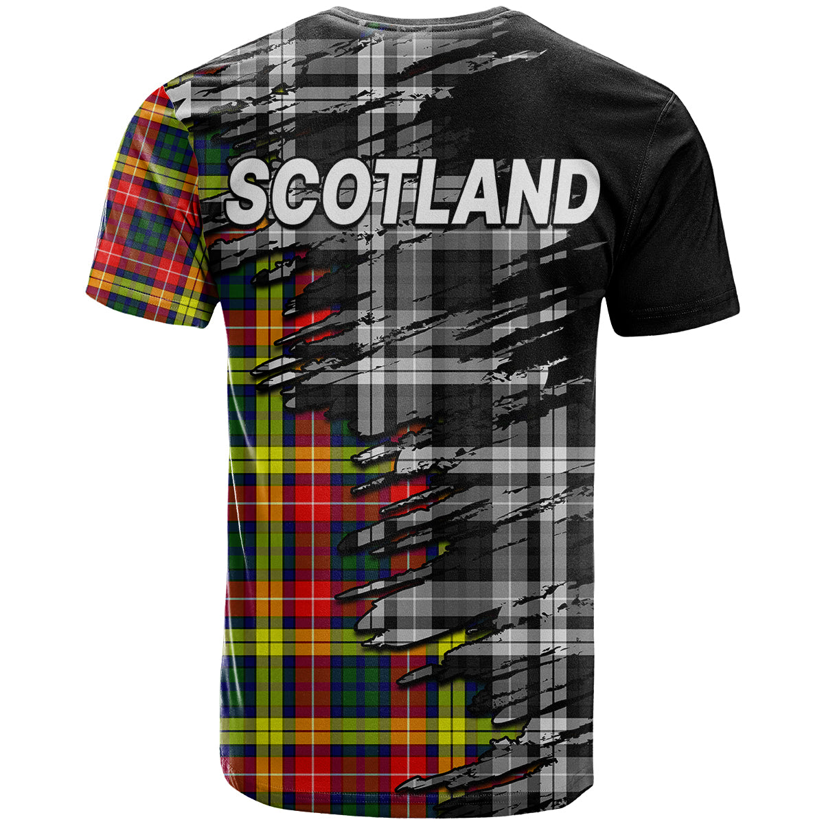 Scottish Tartan T Shirt Scotland Modern Crest Tartan - Wonder Print Shop