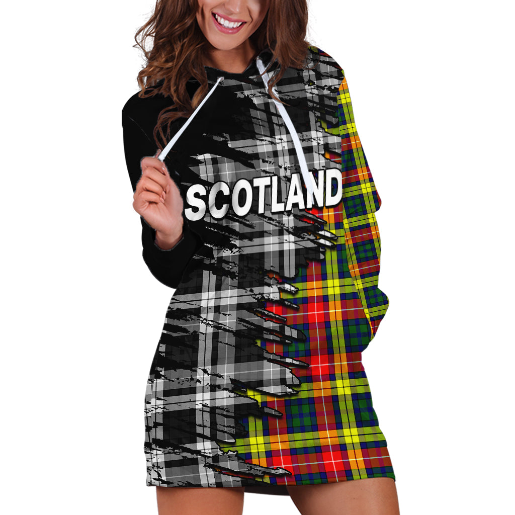 (Custom Personalised) Scottish Tartan Hoodie Dress Scotland Modern Crest Tartan - Wonder Print Shop