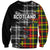 (Custom Personalised) Scottish Tartan Sweatshirt Scotland Modern Crest Tartan - Wonder Print Shop