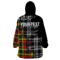 (Custom Personalised) Scottish Tartan Wearable Blanket Hoodie Scotland Modern Crest Tartan - Wonder Print Shop
