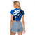(Custom Personalised) Scottish Thistle Tartan Raglan Cropped T Shirt Scottish Alba Flag Style - Wonder Print Shop