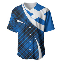 Scottish Alba Flag Baseball Jersey Scottish Colourful Tartan Blue Version LT9 - Wonder Print Shop