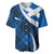 Scottish Alba Flag Baseball Jersey Scottish Colourful Tartan Blue Version LT9 - Wonder Print Shop