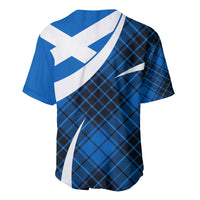 Scottish Alba Flag Baseball Jersey Scottish Colourful Tartan Blue Version LT9 - Wonder Print Shop