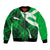 Scottish Alba Flag Bomber Jacket Scottish Colourful Tartan Green Version LT9 - Wonder Print Shop