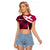 Scottish Alba Flag Raglan Cropped T Shirt Scottish Colourful Tartan Pink Version - Wonder Print Shop