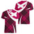 Scottish Alba Flag Women V Neck T Shirt Scottish Colourful Tartan Pink Version - Wonder Print Shop