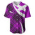 Scottish Alba Flag Baseball Jersey Scottish Colourful Tartan Purple Version LT9 - Wonder Print Shop