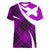 Scottish Alba Flag Women V Neck T Shirt Scottish Colourful Tartan Purple Version - Wonder Print Shop