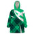 Scottish Alba Flag Wearable Blanket Hoodie Scottish Colourful Tartan Turquoise Version - Wonder Print Shop