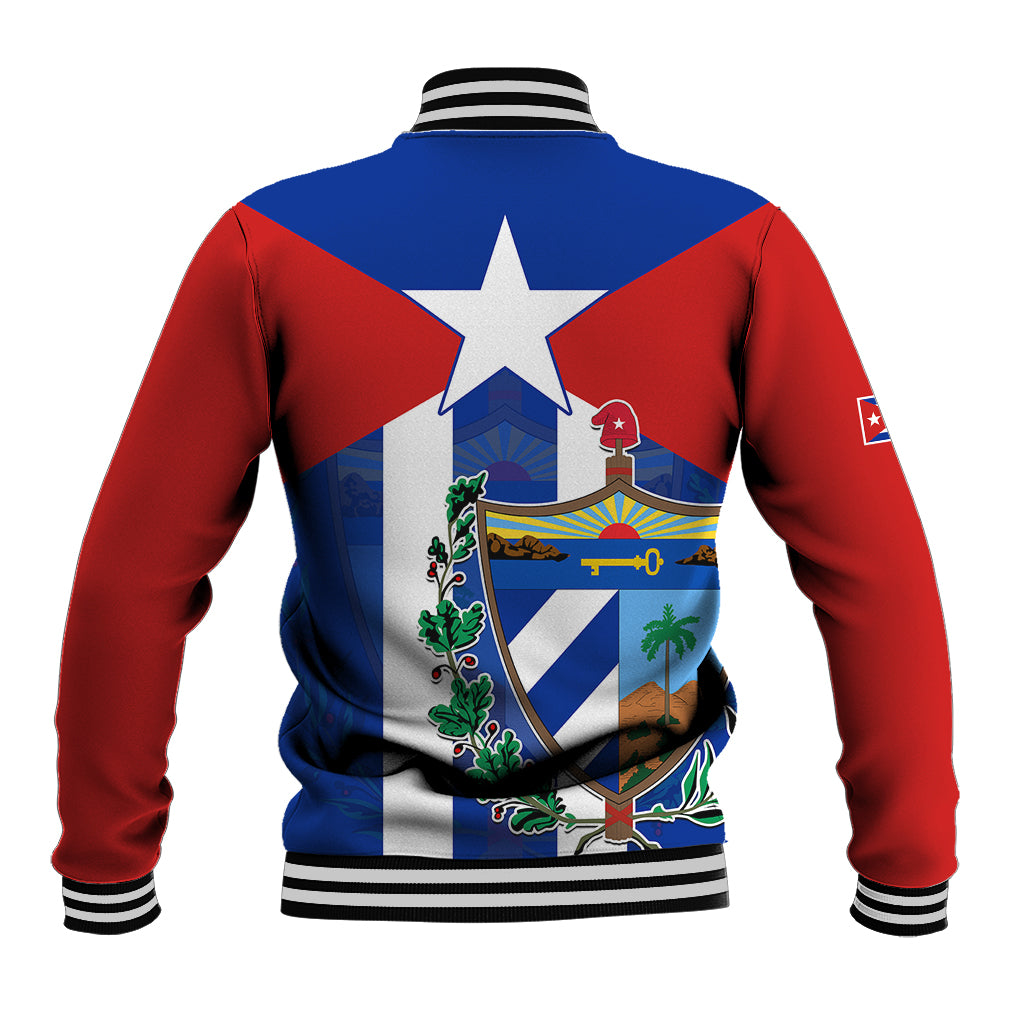 Cuba Simple Coat Of Arms Baseball Jacket LT9 - Wonder Print Shop