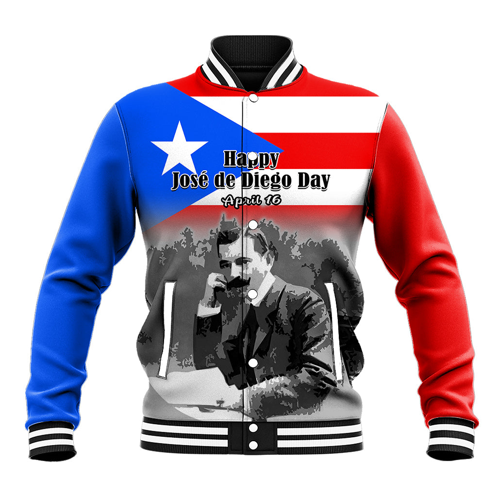 Puerto Rico Baseball Jacket Happy Jose de Diego Day - Wonder Print Shop