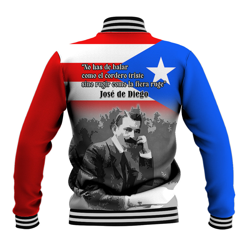 Puerto Rico Baseball Jacket Happy Jose de Diego Day - Wonder Print Shop