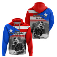 Puerto Rico Hoodie Happy Jose de Diego Day - Wonder Print Shop