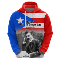 Puerto Rico Hoodie Happy Jose de Diego Day - Wonder Print Shop