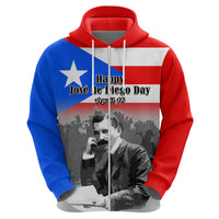 Puerto Rico Hoodie Happy Jose de Diego Day - Wonder Print Shop