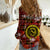 (Custom Personalised) Hawaii State Women Casual Shirt Tropical Flowers Mix Tartan Red Version - Wonder Print Shop