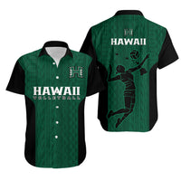 Hawaii Volleyball Hawaiian Shirt Hawaiian Kakau Green Style - Wonder Print Shop