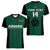 (Custom Text And Number) Hawaii Volleyball Women V Neck T Shirt Hawaiian Kakau Green Style - Wonder Print Shop