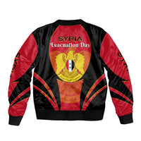 Syria Evacuation Day Bomber Jacket Coat Of Arms - Wonder Print Shop