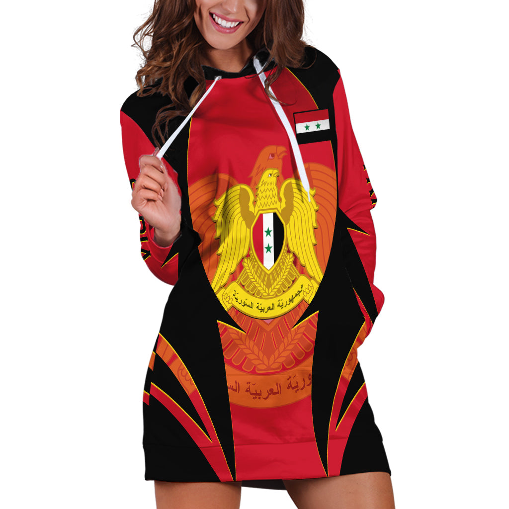 (Custom Personalised) Syria Evacuation Day Hoodie Dress Coat Of Arms - Wonder Print Shop