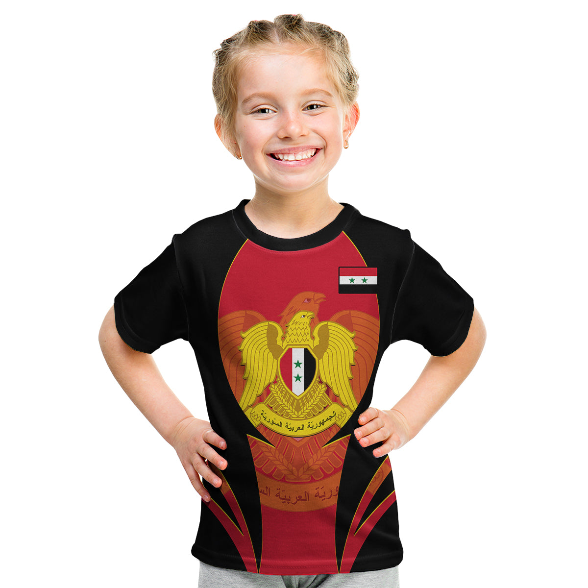 custom-personalised-syria-evacuation-day-kid-t-shirt-coat-of-arms