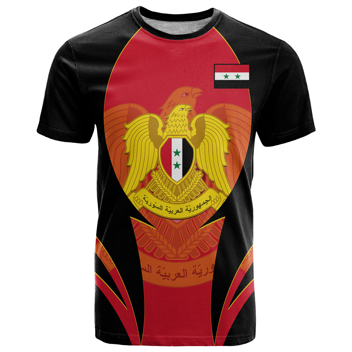 Custom Syria Evacuation Day T Shirt Coat Of Arms - Wonder Print Shop