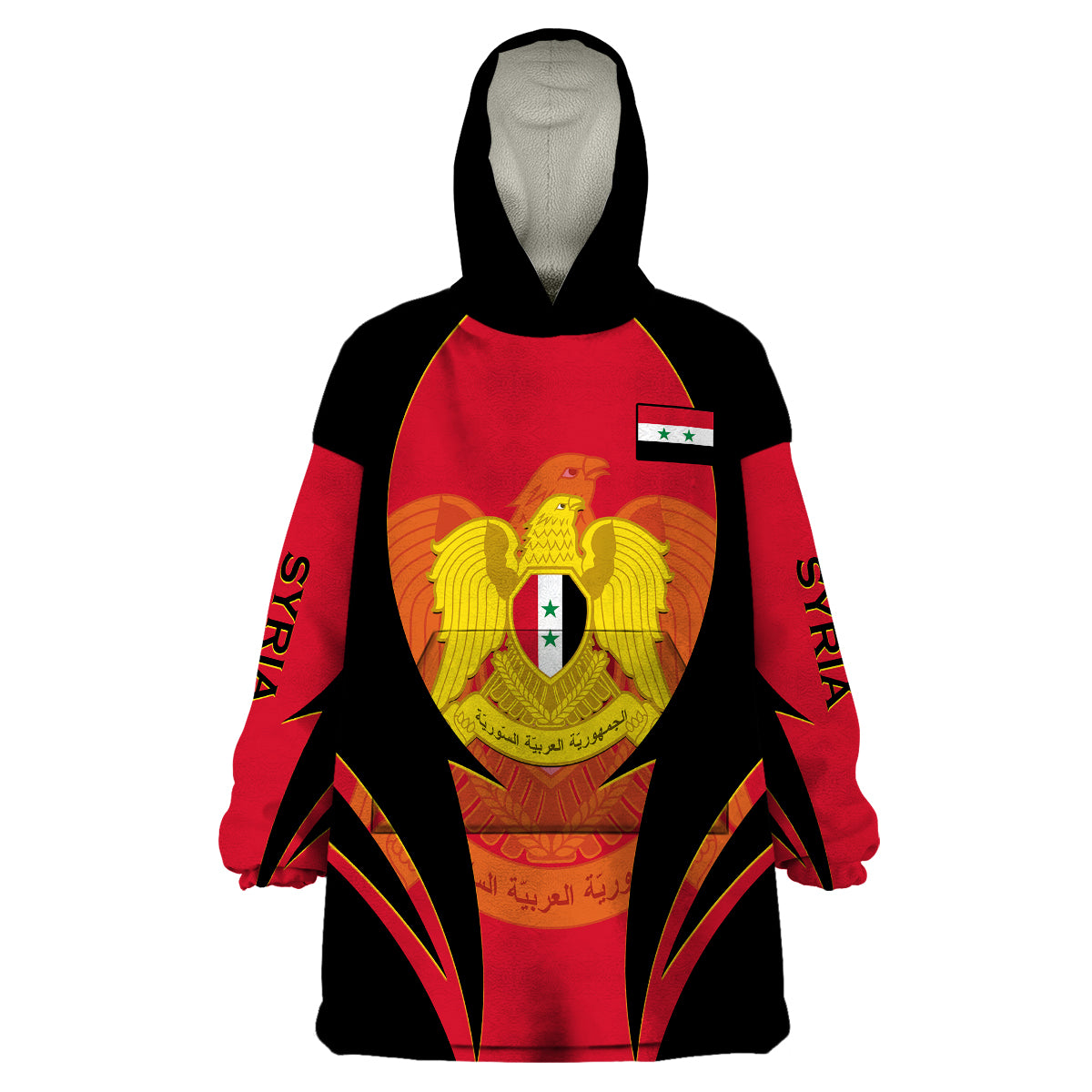 custom-personalised-syria-evacuation-day-wearable-blanket-hoodie-coat-of-arms