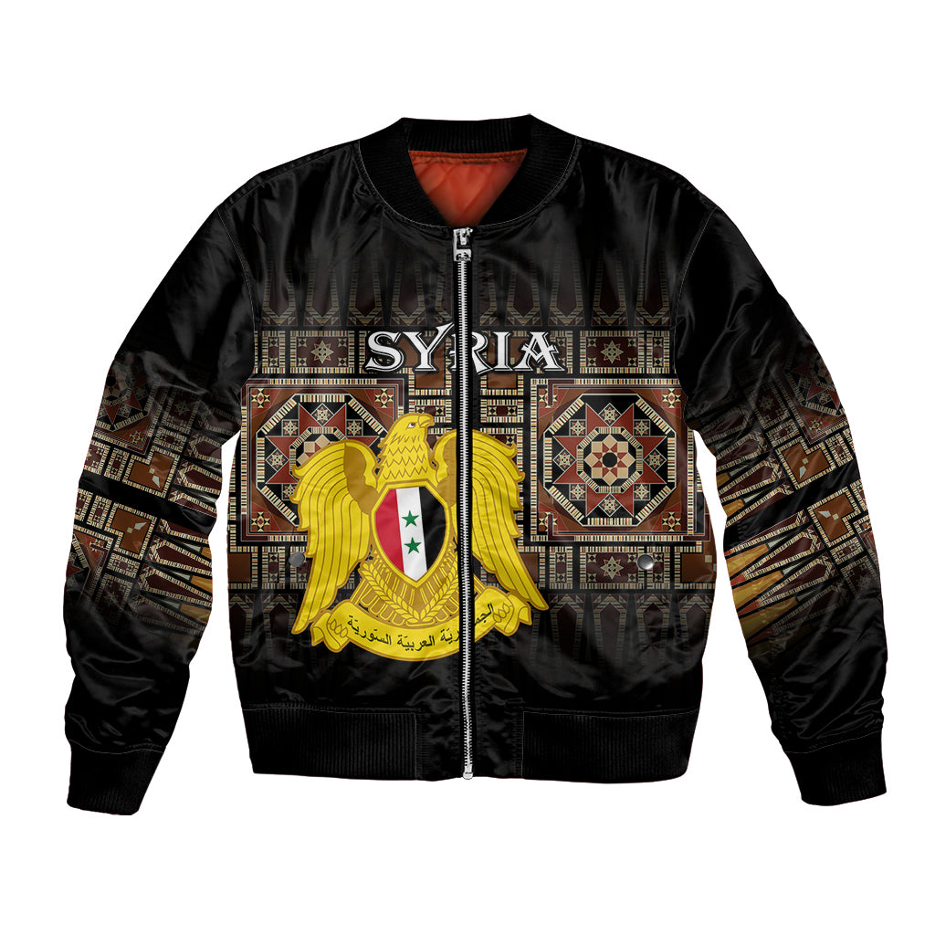 Syria Bomber Jacket Coat Of Arms Mix Syrian Mosaic - Wonder Print Shop