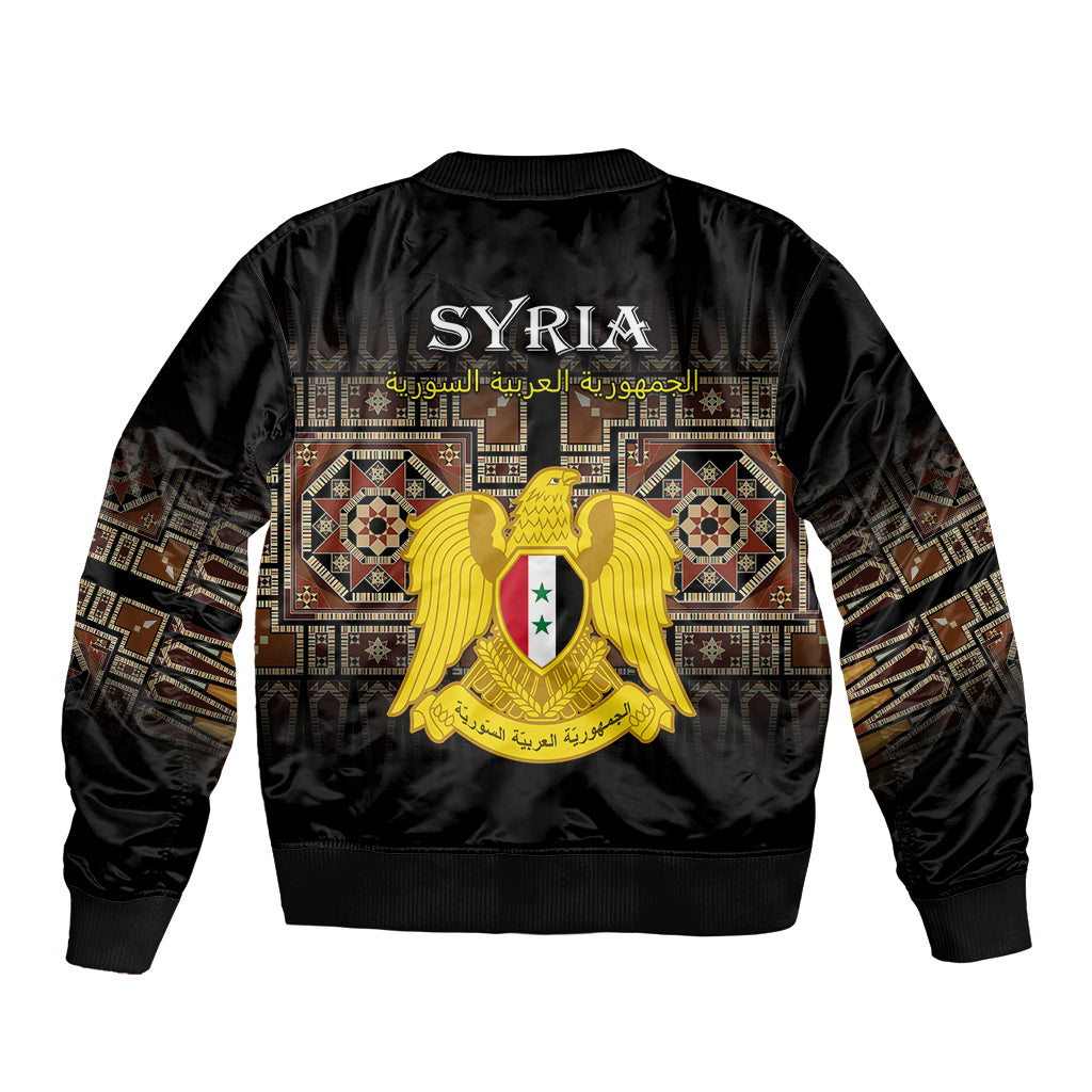 Syria Bomber Jacket Coat Of Arms Mix Syrian Mosaic - Wonder Print Shop