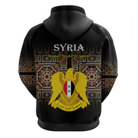Syria Hoodie Coat Of Arms Mix Syrian Mosaic - Wonder Print Shop