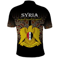 Syria Polo Shirt Coat Of Arms Mix Syrian Mosaic - Wonder Print Shop