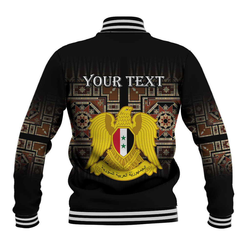(Custom Personalised) Syria Baseball Jacket Coat Of Arms Mix Syrian Mosaic - Wonder Print Shop