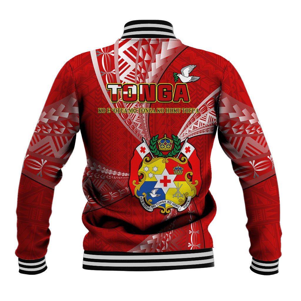 Tonga Baseball Jacket Happy 53rd Independence Anniversary Tongan Pattern - Wonder Print Shop
