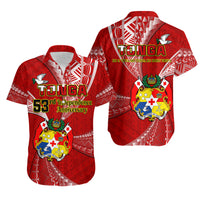 Tonga Hawaiian Shirt Happy 53rd Independence Anniversary Tongan Pattern - Wonder Print Shop
