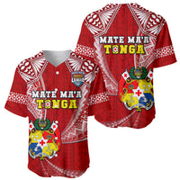 Tonga Rugby Baseball Jersey Mate Maa Tonga Pacific Tongan Ngatu - Wonder Print Shop