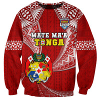 Tonga Rugby Sweatshirt Mate Maa Tonga Pacific Tongan Ngatu - Wonder Print Shop