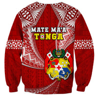 Tonga Rugby Sweatshirt Mate Maa Tonga Pacific Tongan Ngatu - Wonder Print Shop