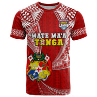 Tonga Rugby T Shirt Mate Maa Tonga Pacific Tongan Ngatu - Wonder Print Shop