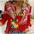 (Custom Text And Number) Tonga Rugby Women Casual Shirt Mate Maa Tonga Pacific Tongan Ngatu - Wonder Print Shop