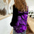 (Custom Personalised) Hawaii Monk Seal Women Casual Shirt Polynesian Kakau With Kanaka Purple - Wonder Print Shop