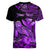 (Custom Personalised) Hawaii Monk Seal Women V Neck T Shirt Polynesian Kakau With Kanaka Purple - Wonder Print Shop