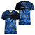 (Custom Personalised) Hawaii Monk Seal Women V Neck T Shirt Polynesian Kakau With Kanaka Blue - Wonder Print Shop