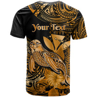 Custom Hawaii Monk Seal T Shirt Polynesian Kakau With Kanaka Gold - Wonder Print Shop