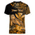 (Custom Personalised) Hawaii Monk Seal Women V Neck T Shirt Polynesian Kakau With Kanaka Gold - Wonder Print Shop